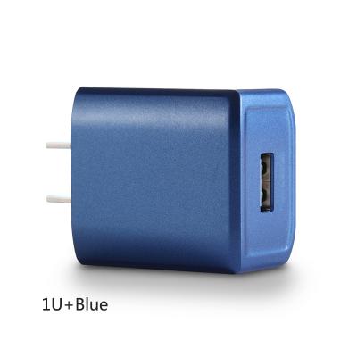 China Colorful Mobile Phone Tablet MP3 GPS CE FCC Certified US Plug 5V 2.4A Dual USB Wall Adapter Travel Charger for Iphone and Android for sale