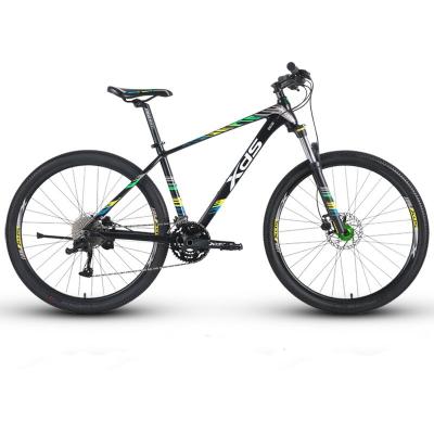 China Aluminum Alloy 27.5 Inch Mountain Bike Shimano Gearbox 30 Speed ​​Aluminum Frame With Suspension Fork MTB Bicycle for sale