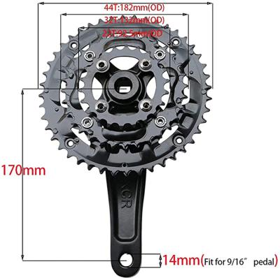 China 24/32/42t Crankset Mountain Bike And China Manufacturer Bicycle Parts Sprocket Teeth for sale