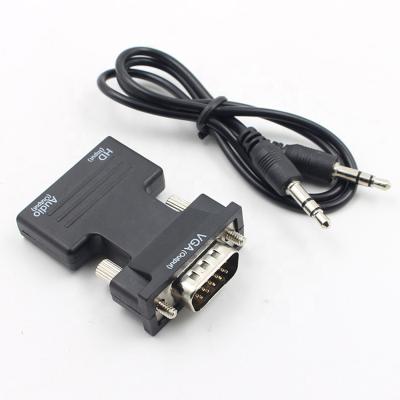 China COMPUTER to PC Laptop TV Monitor HD Projector to VGA Converter Headband Audio Adapter for sale