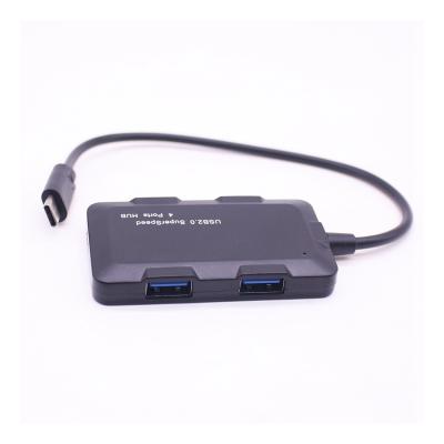 China Type-c brand new mobile devices .desk four-in-one computer design converter the compact and convenient high-speed transmission four-port hub for sale