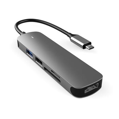 China Computer Factory direct USB C HUB USB 3.0 SD HUB USB 3.0 Adapter mobile devices .desk super speed TYPE-C 5 in 1 for sale