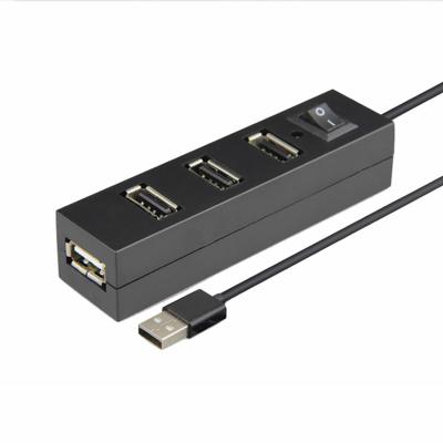 China Slim 4 Port USB HUB Switch 2.0 4in1 USB Splitter One Port USB MINI Multi Port Computer Mobile Devices .desk for sale