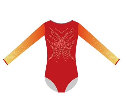 China Hot Wholesale Anti-UV Competition Dancer Tights Long Sleeve OEM Mystic Servics Cloth Gymnastics Dancer Tights for sale