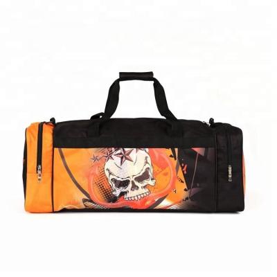 China Travel Fashion Wholesale OEM Skull Pattern Men Sports Duffel Travel Bags for sale