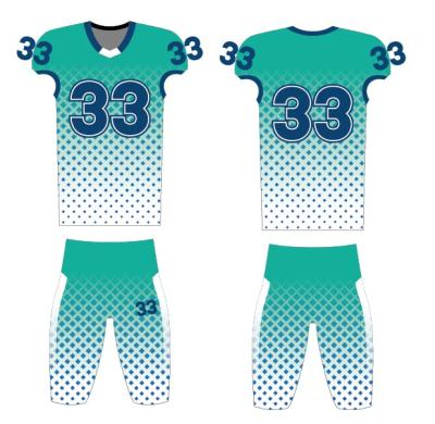 China High Quality American Football Uniform 2021 Mercerization Hot Sale New Design for sale