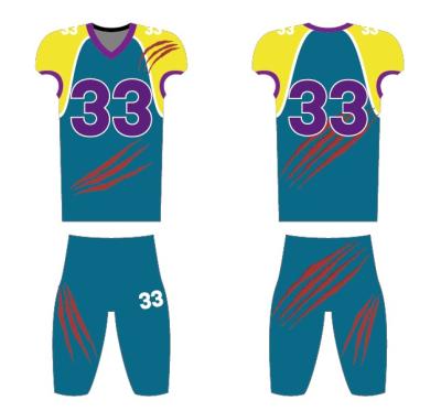 China Good Quality Low MOQ American Football Uniform 2021 Mercerization Free Design for sale