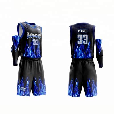 China Factory direct supply wholesale antibacterial eyelet cloth youth kits basketball uniform for sale