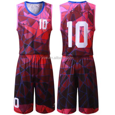 China 2018Customized Polyester Dry Fit Basketball Uniforms Anti-UV / Camouflage Breathable High Quality Basketball Uniforms for sale