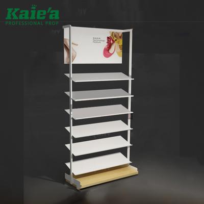 China Modern Modern Ladies Shoes Show Design Shoes Shelf Commercial Shoe Rack For Store for sale