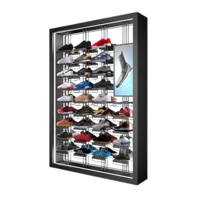 China Fashion Men's Clothing Store Wall Display Racks Shoe Wall Shelves Shoes Wall Display for sale