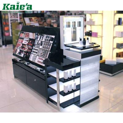 China Modern luxury cosmetic display stand, makeup cosmetic display cabinet, display counter for cosmetic store for sale