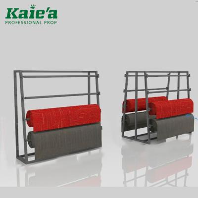 China Modern New Arrival Clothes Design Shop Rack Metal Fabric Shelves And Racks for sale