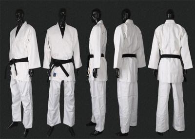 China Martial Arts Wears White Judo Uniform With Flat Drawing String for sale