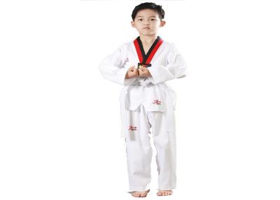 中国 前に縮められた 100% の コットン のアカデミーのテコンドー Dobok のユニフォーム 販売のため