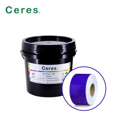 China High Concentration Green Uv Flexo Printing Ink 5kg Per Barrel for sale