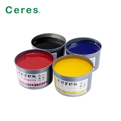 China Bright Colors Offset Printing Ink Paper High Gloss Cmyk Inks Magenta for sale