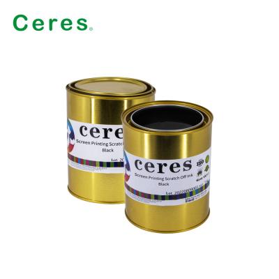 China Ceres Coating Screen Printing Silver Scratch Ink for sale