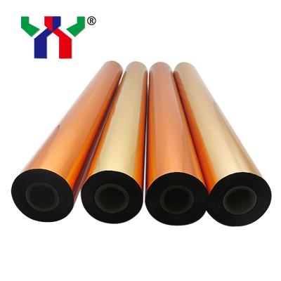 China 250 Meter Roll Gold Metallic Hot Stamping Film 21mic Heat Transfer Lamination for sale