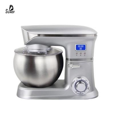 China Timer Design Dough Mixer Electric Planetary Food Mixers Large Size Countdown Tilt Head Wat Stand Mixer For Baking 1700 for sale