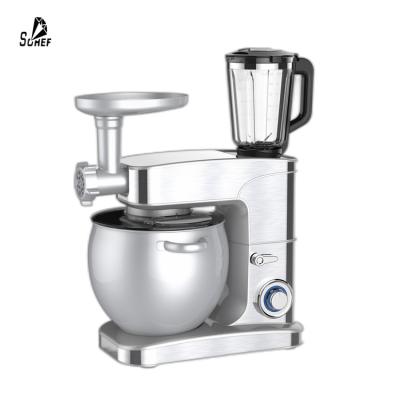 China Profesional Design Stainless Steel Stand Mixer 10L Food Blender Kitchenaid Tilt Head Bread Maker With Blender Chopper for sale