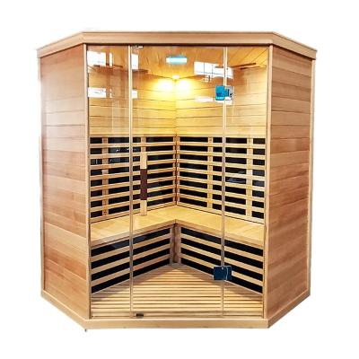 China New Design Portable Wooden Sauna Computer Control Panel Infrared Sauna Control Panel and Steam Room Combo for sale