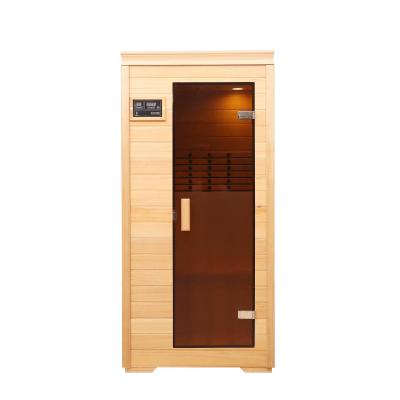 China Cheap Outdoor Computer Control Panel Steam Home Use Wooden Two Person Indoor Infrared Sauna Room With ETL Certificate for sale