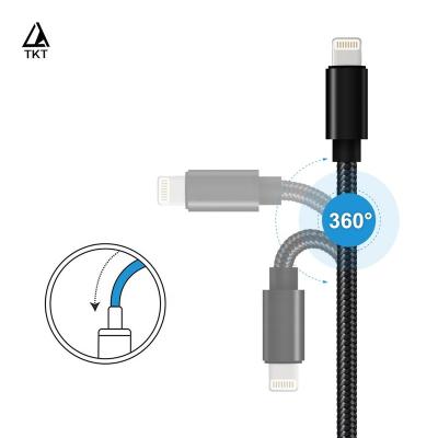 China IOS System Fast Charge Original 3ft Data Cable USB Nylon Braided 8pin MFI Fast Charging Cable 6ft For iPhone for sale