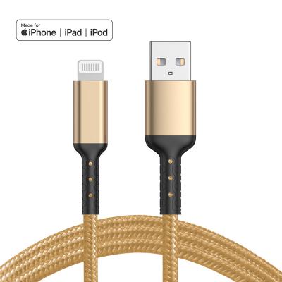 China IOS System Usb Cable Premium mfi Certified Fast Charging Usb 2.0a Data Cable For Iphone Charger for sale