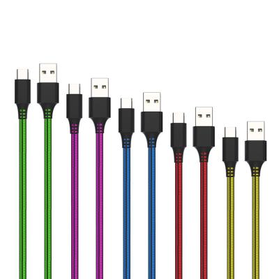 China Quick Charging Ship Amazon Prime 5 in 1 USB Cables Cords Durable Steel Wire Transmission Packing Braided Quick Charging Data Cable for sale