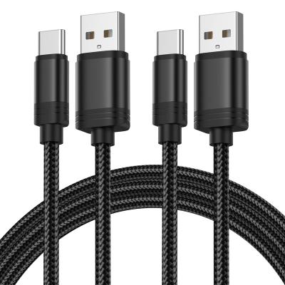 China 18w Type C USB Cable Fast Charging High Quality Nylon Braided Data Fast Charging USB A To C Phone Cable for sale