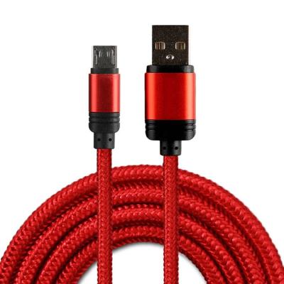 China Android System TKETAI Red Braided Aluminum Housing 2m Long 2A USB A To Type C QC3.0 Cord Cable Support for sale