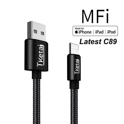 China IOS System TKETAI For Iphone Charger Cable MFi Certified USB Cable Original Certified Compatible For iPhone X/8/7/6s/6/plus/5s/5 for sale