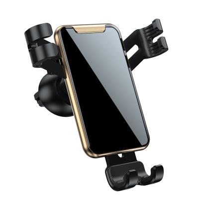 China Universal Car Mount Phone Holder Cradle Clip Holder Gravity Air Vent Hanger Holder 180 Small and Stable Car Gravity Phone Holder for GPS for sale