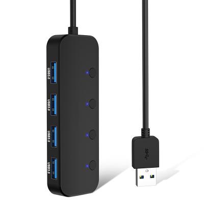 China Fast Charging+Data Transfer High Speed ​​4 In 1 Port Hub Usb 3.0 4 Hub To Usb 3.0 With Led Power Indicator Control For Power Charging Data Transmission for sale