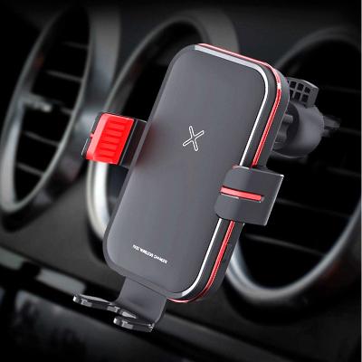 China Universal 15W Electric Car Qi Fast Charging Wireless Car Charger Auto Clamp Mount for 4.7-6.9 inch Phones for sale