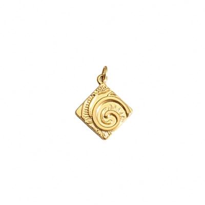 China SY FASHIONABLE Custom Expanded Stainless Steel Shell Flower Bone Jewelry Necklace Pendant Charms Jewelry for sale