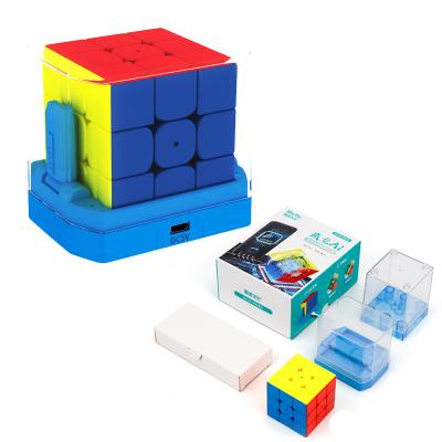 China Toy MoYu Weilong AI Gear Magnetic Bluetooth 3Layer Smart Magic Cube Connect WCA Professional Educational Toy Gift for sale