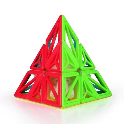 China Stickerless Toy QiYi DNA Pyramid Cube Educational Magic Cubes Speed ​​Puzzle Educational Toys For Children for sale