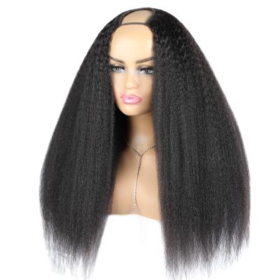 China Cheap price Swiss lace hair u part wigs for peruvian cuticle straight 100% raw unprocessed black women's curly wig aligned hair for sale