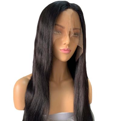 China Wholesale Hd Raw Indian Human Hair Full Lace Front Wig Cheap Transparent Lace Front Wig Virgin Human Hair Straight Wig For Black Women for sale