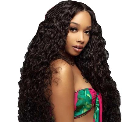 China Wholesale Price 4*4 Water Wave Full Lace Closure Vendor 360 Lace With Baby Hair Peruvian Human Hair Wigs For Black Woman for sale