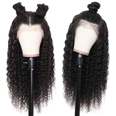 China Deep Wave 150 Brazilian Human Hair Lace Closure 180 200 Full Lace Front Human Hair Density 100% Swiss Lace Front Wig For Black Women for sale