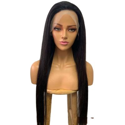 China Unprocessed Virgin 10A Wave Mink Brazilian Human Glueless 13*4 Straight Lace Wig Cuticle Aligned Hair Straight Hair Lace Frontal Wig for sale