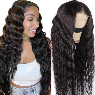 China Wholesale Cheap Wholesale Deep Wave Human Hair Wigs Lace Wig 100% Virgin Hair Deep Wave 13*4 Lace Front Wig For Black Woman for sale