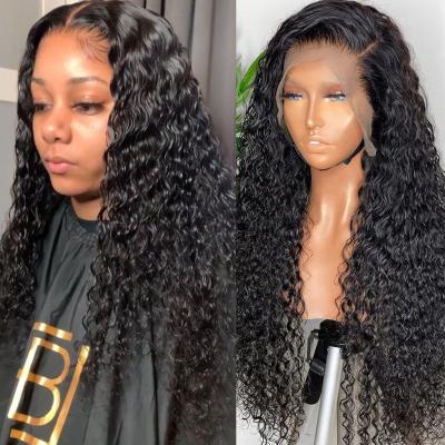 China Curly Curly Cheap Pre Plucked Brazilian Lace Front Wigs Closure Natural Hair Color Wigs For Black Women 13*4 Lace Frontal Wig Vendors for sale