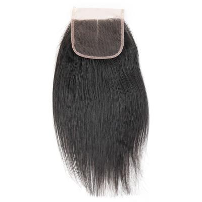 China Wholesale Unprocessed Virgin Brazilian Human Hair Bundles 10A Straight Unprocessed Virgin Remy Human Hair Brazilian Lace Closure for sale