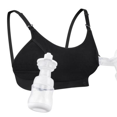 China Momcozy Handfree Breathable Pumping Bra Hands Care Free Nursing Maternity Bras For Women for sale