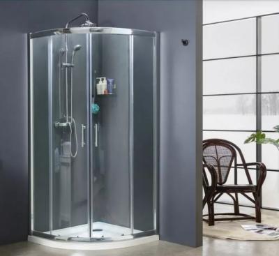 중국 Quadrant Sliding Glass Shower Enclosure Two Fixed Panels One Door 판매용