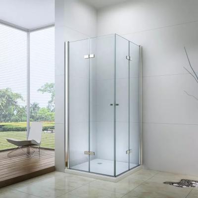 China Square Aluminum Frame Glass Shower Enclosure Hinge Pivot ​With Base 6mm for sale